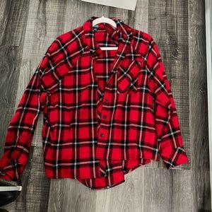 Red plaid shirt